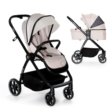 Carrito para bebe Rodas Asalvo beige 2 piezas