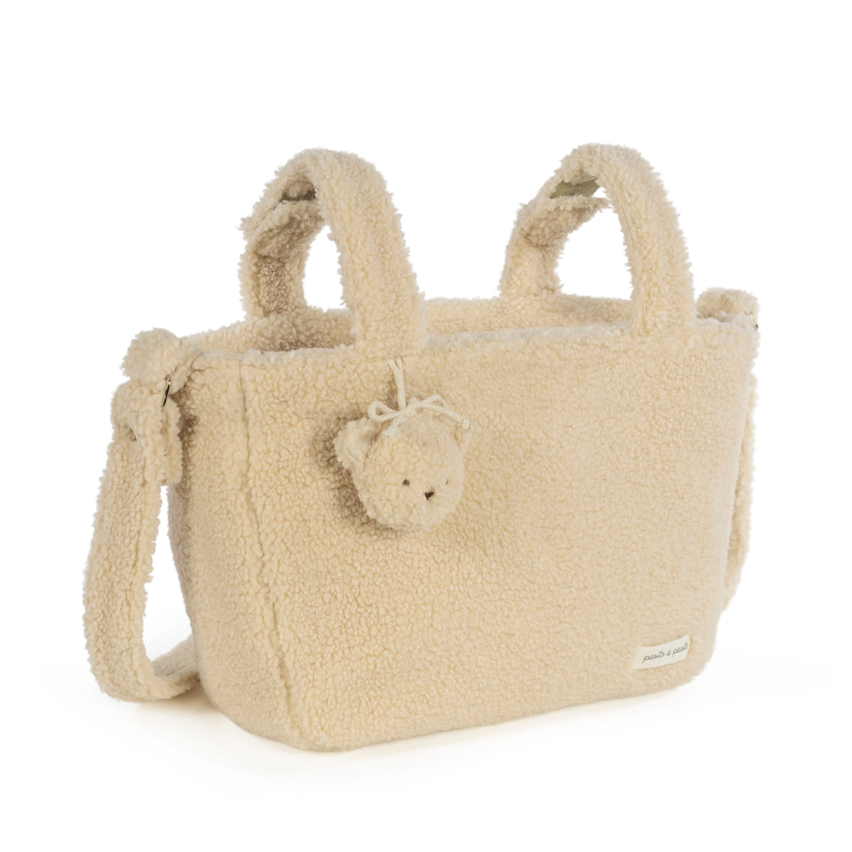 Bolsa crossbody teddy paddington beige