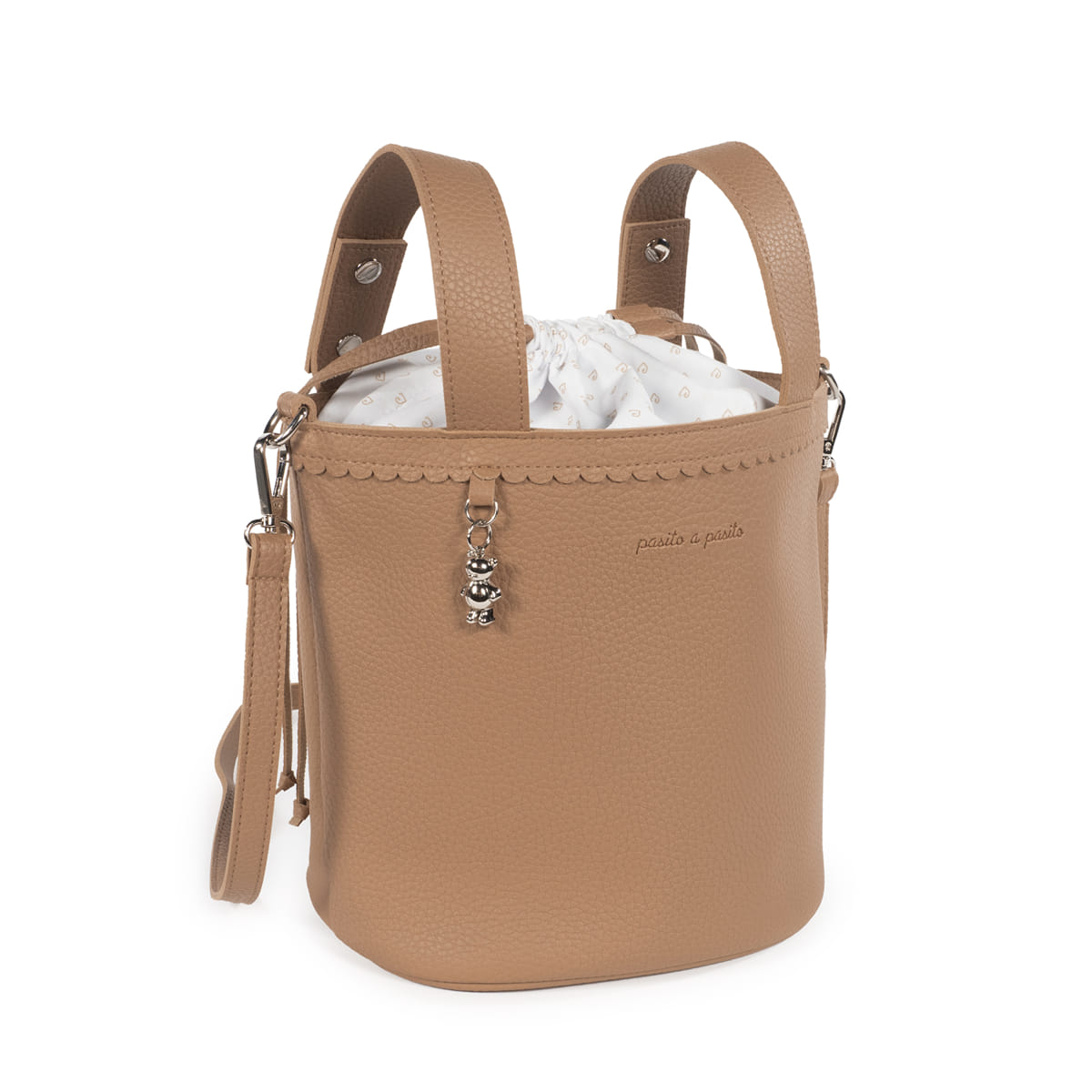 BOLSA BUCKET ICON CARAMEL