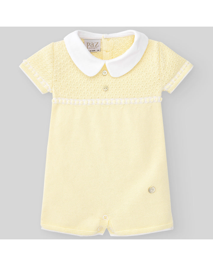 Pelele corto cuello niño paz rodriguez