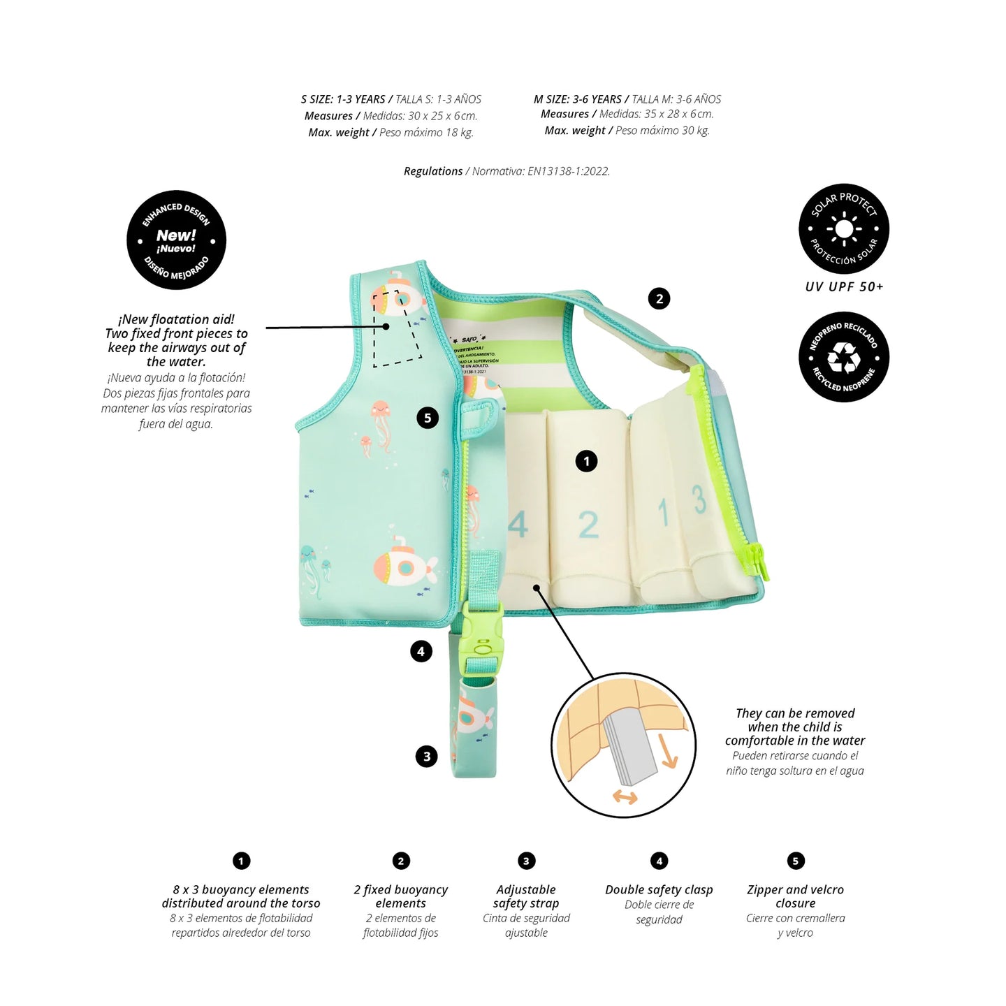 Chaleco Flotador de Aprendizaje