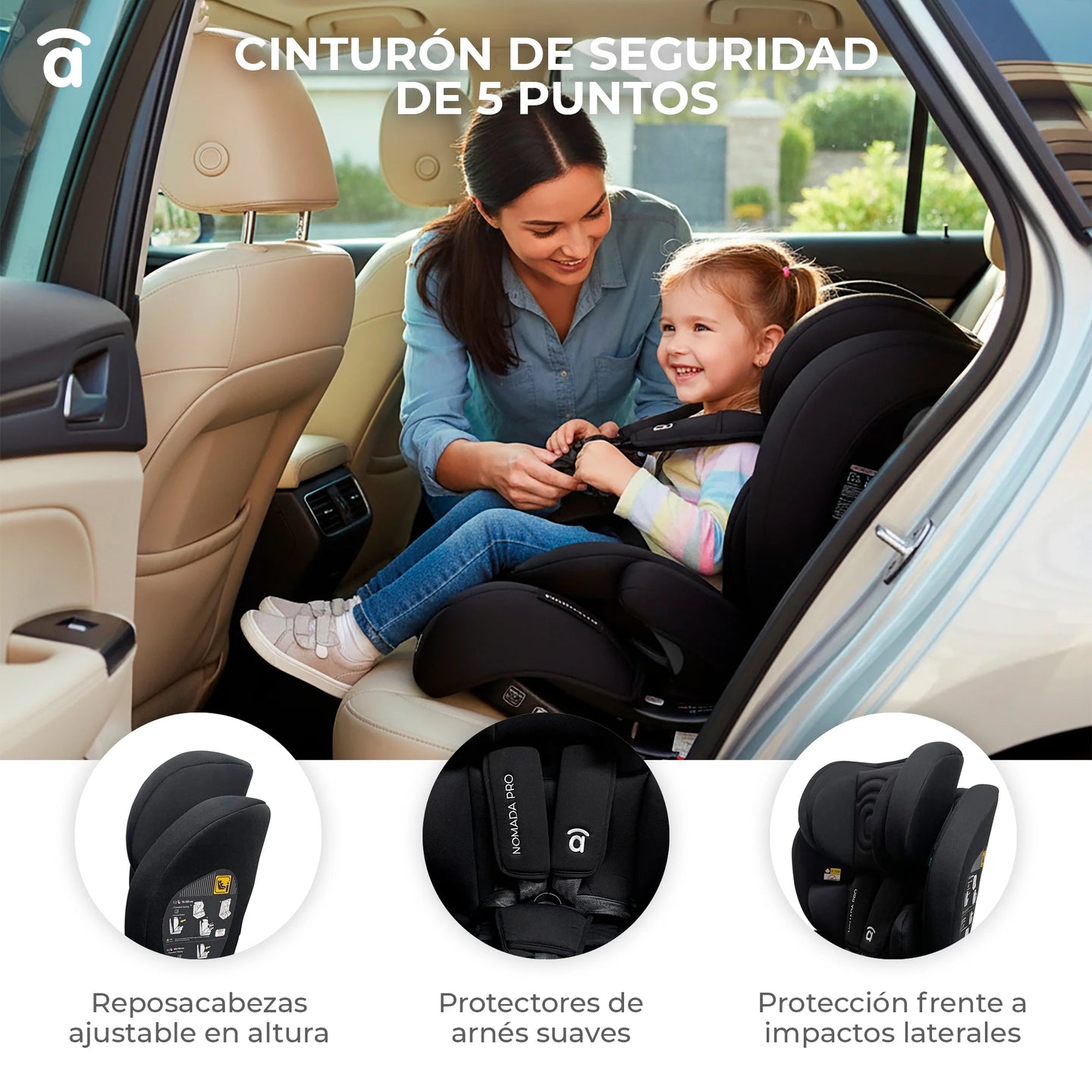 Silla de auto Nómada Asalvo