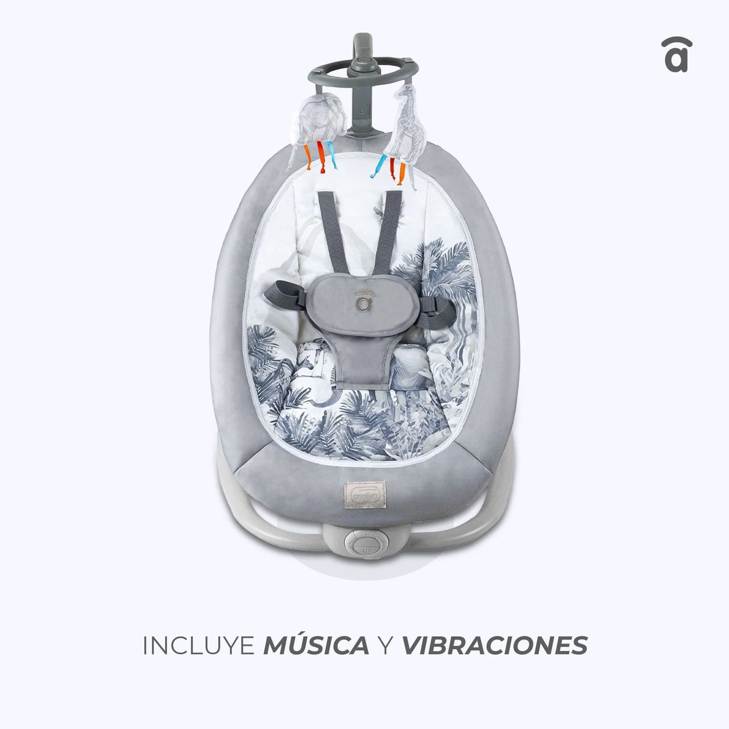 Hamaca para bebe Asalvo Fold gris sabana