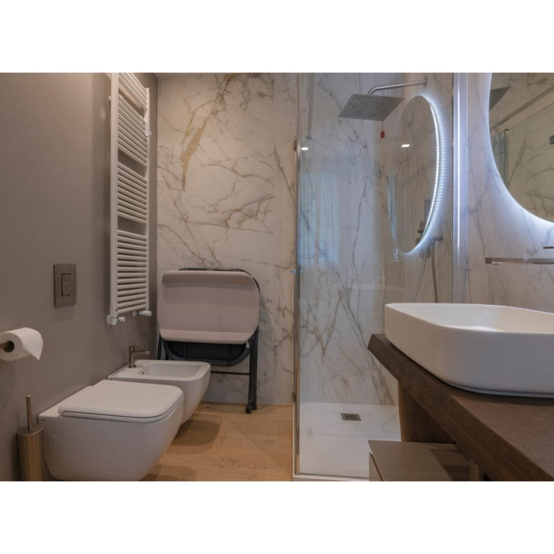 Bañera plegable con cambiador, reductor y termómetro BATH&CO Sand