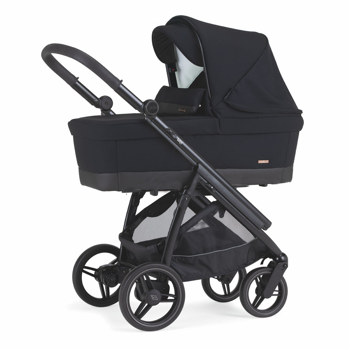 Carrito Bebecar WEI negro 2 piezas