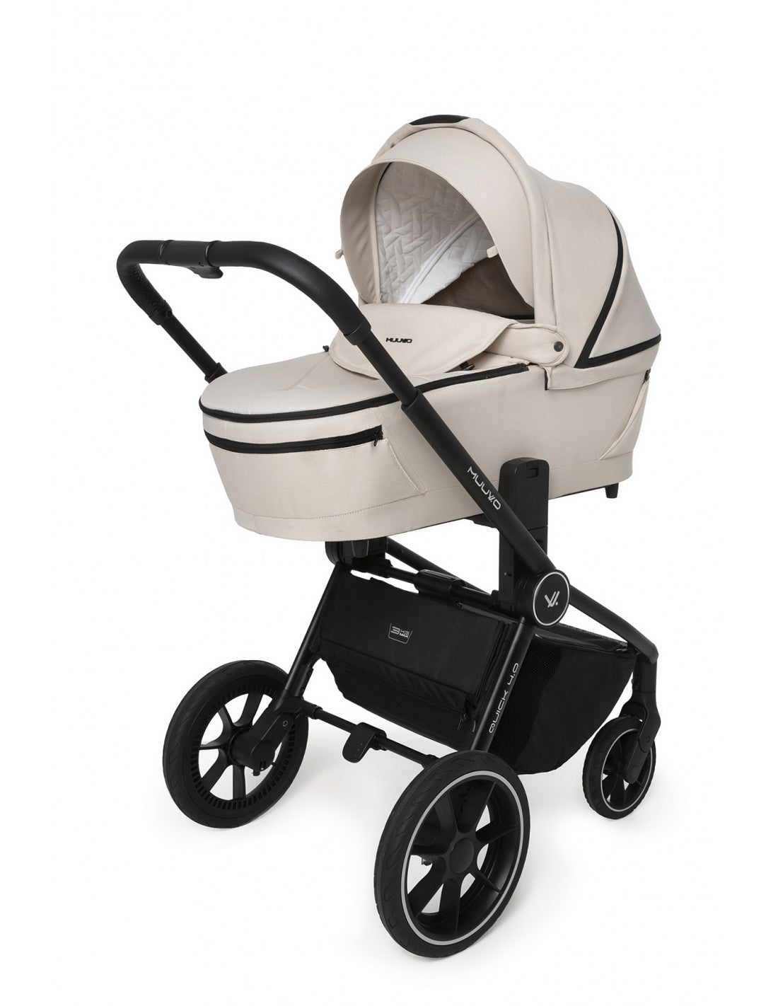 Carrito Quick 4.0 Muvvo Beige 2 piezas