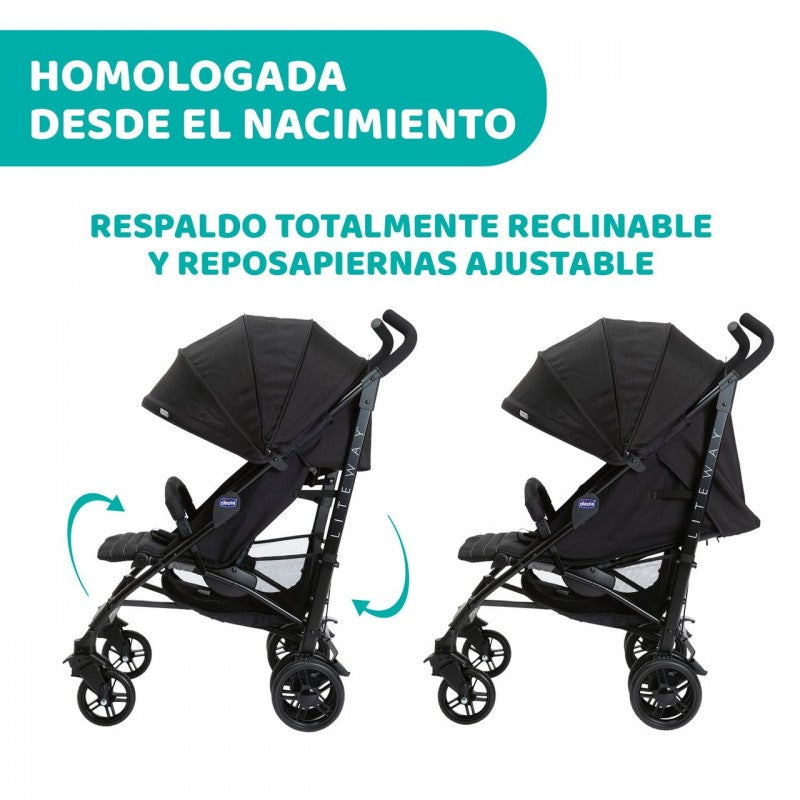 Silla de paseo Lite Way 4 negro