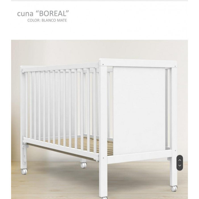 Cuna Trama Boreal Blanco mate