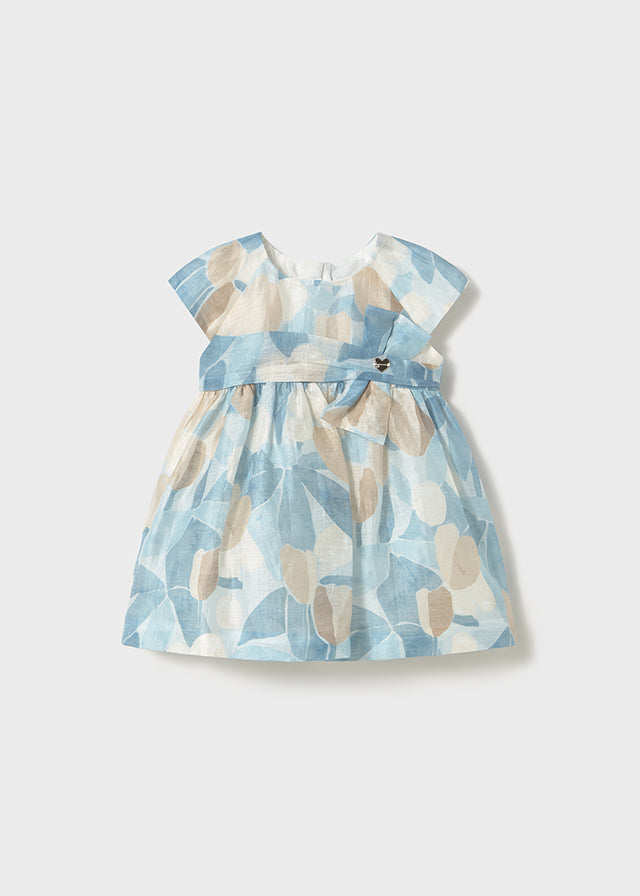 Vestido estampado flores bebé mayoral