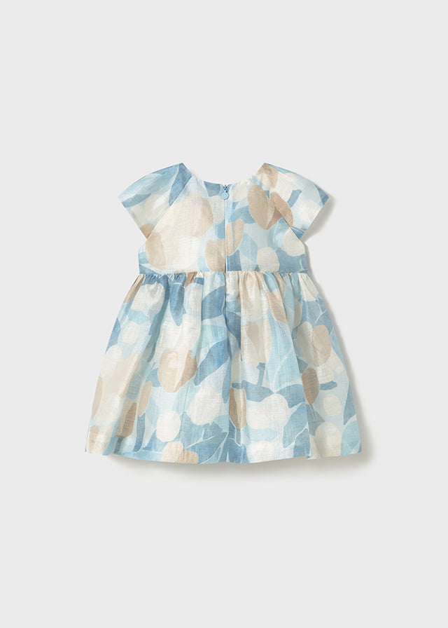 Vestido estampado flores bebé mayoral