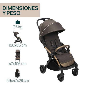 Silla de paseo Goody XPlus Bronze Lizard Re Lux Eco+ Marrón Chicco