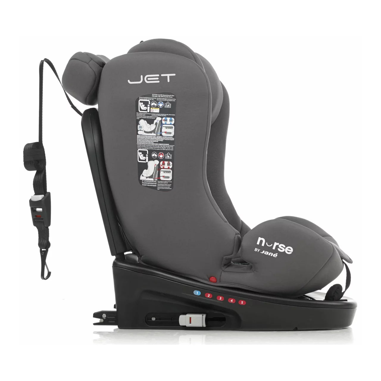 Silla de auto Nurse Jané Jet gris grupo 0-12 años