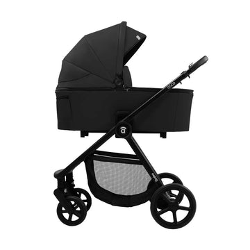 Carrito para bebe Coco Asalvo negro 2 piezas