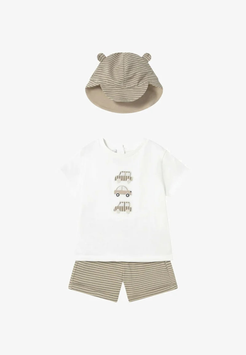 Conjunto 3 piezas coches bebé 2 años