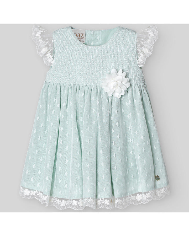 Vestido de tull azul niña paz rodriguez