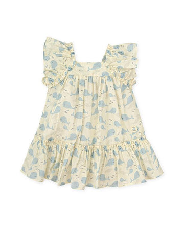 Vestido estampado ballenas Tuttopiccolo