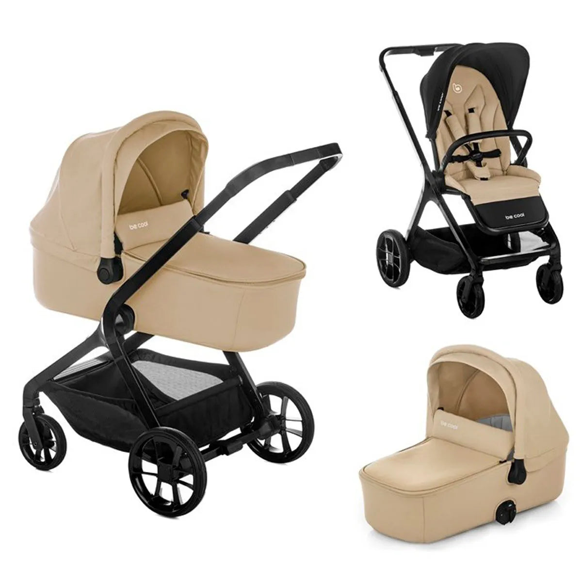 Carrito Be Cool Kombo Beige 2 Piezas