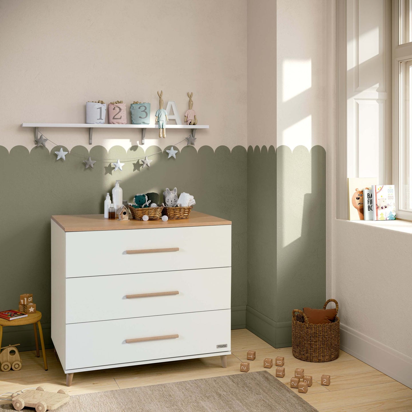 Cómoda Bebé 3 cajones