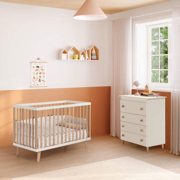 Cuna Mencía Blanco-madera