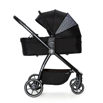 Carrito para bebe Rodas Asalvo negro 2 piezas