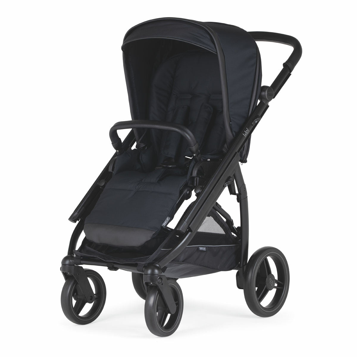 Carrito Bebecar WEI negro 2 piezas