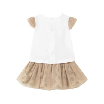 Conjunto falda tul y camiseta recién nacida mayoral