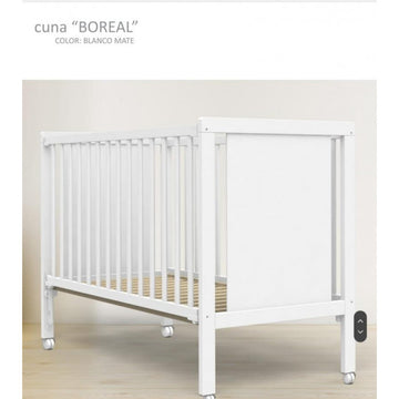 Cuna Trama Boreal Blanco mate