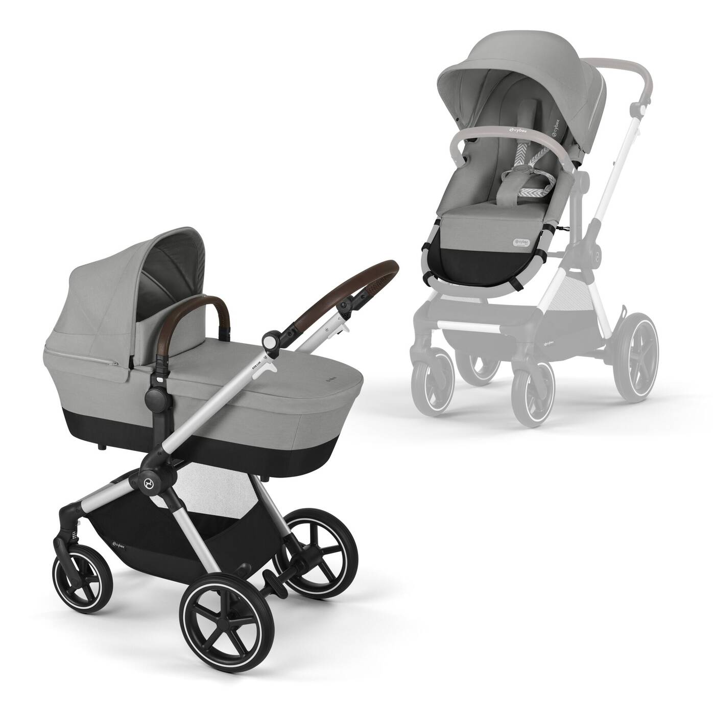 Carrito Cybex Eos Lux Gris 2 Piezas