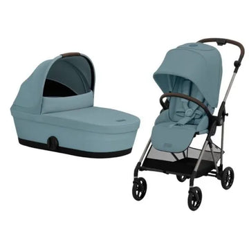 Carrito Cybex Duo Melio Azul 2 piezas
