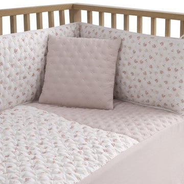 Colcha + protector Cambrass Branch Rosa