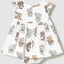 Vestido con cubrepañal estampado recién nacida mayoral