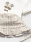 Conjunto 3 piezas con gorro recién nacido mayoral
